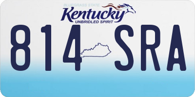 KY license plate 814SRA