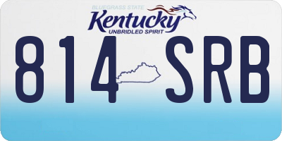KY license plate 814SRB