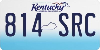 KY license plate 814SRC