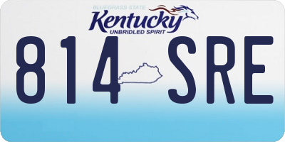 KY license plate 814SRE