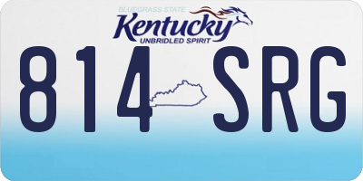 KY license plate 814SRG