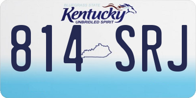 KY license plate 814SRJ