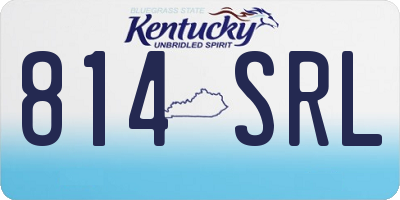 KY license plate 814SRL