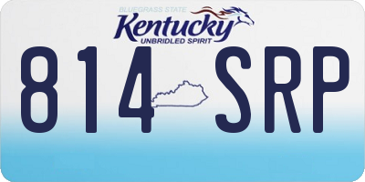 KY license plate 814SRP