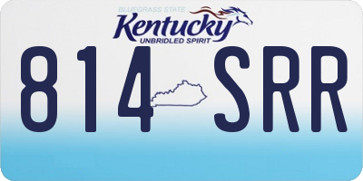 KY license plate 814SRR