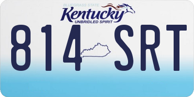 KY license plate 814SRT