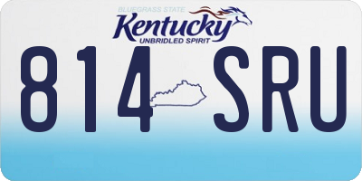 KY license plate 814SRU