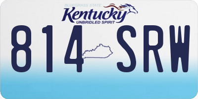 KY license plate 814SRW
