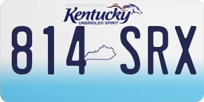 KY license plate 814SRX