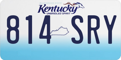 KY license plate 814SRY