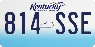 KY license plate 814SSE