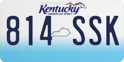 KY license plate 814SSK