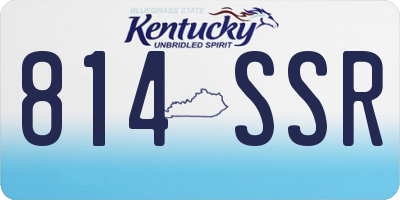 KY license plate 814SSR