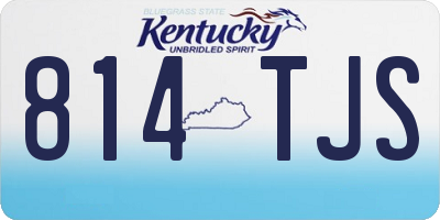 KY license plate 814TJS