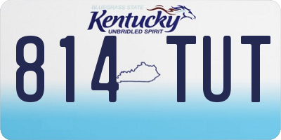 KY license plate 814TUT