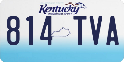 KY license plate 814TVA