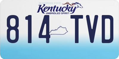 KY license plate 814TVD