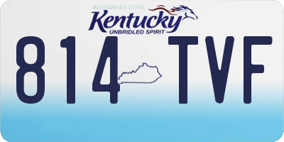KY license plate 814TVF