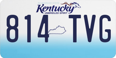 KY license plate 814TVG