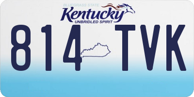 KY license plate 814TVK
