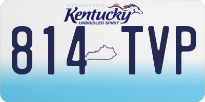 KY license plate 814TVP