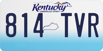 KY license plate 814TVR