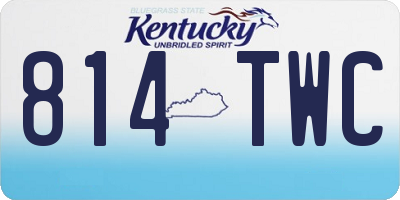 KY license plate 814TWC