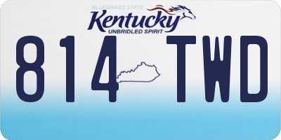 KY license plate 814TWD