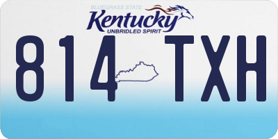 KY license plate 814TXH
