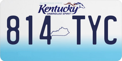 KY license plate 814TYC