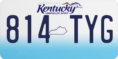 KY license plate 814TYG