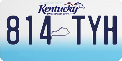 KY license plate 814TYH