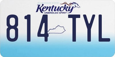 KY license plate 814TYL