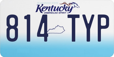 KY license plate 814TYP