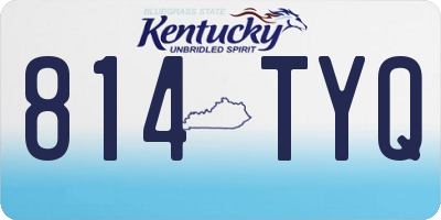 KY license plate 814TYQ