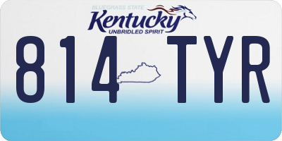 KY license plate 814TYR