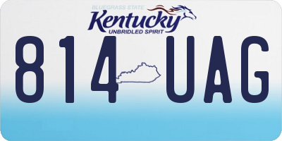 KY license plate 814UAG