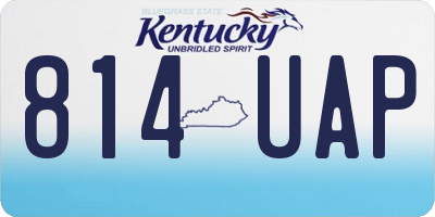KY license plate 814UAP