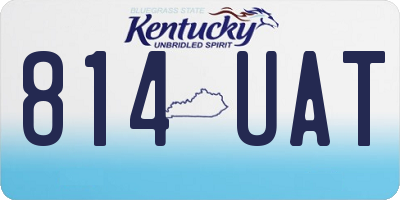 KY license plate 814UAT