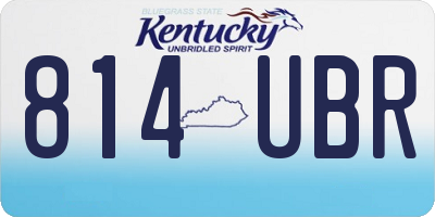 KY license plate 814UBR