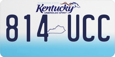 KY license plate 814UCC