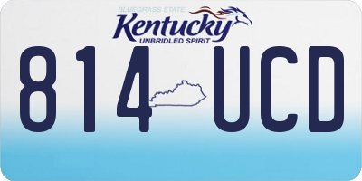 KY license plate 814UCD
