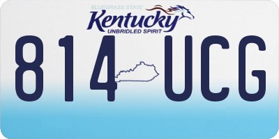 KY license plate 814UCG