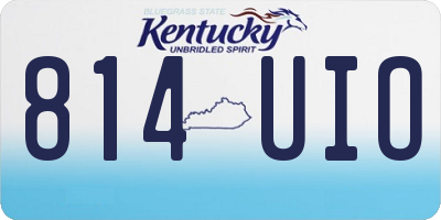 KY license plate 814UIO