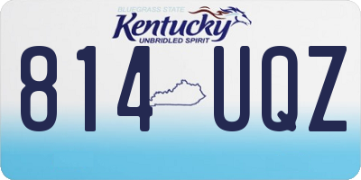 KY license plate 814UQZ