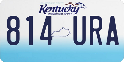 KY license plate 814URA