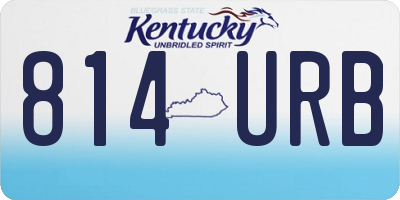 KY license plate 814URB