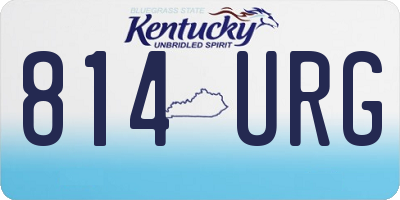 KY license plate 814URG