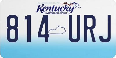KY license plate 814URJ