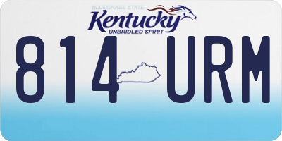 KY license plate 814URM